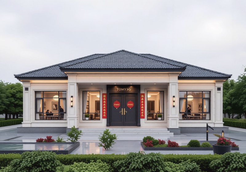 一层农村自建房设计，背面不开窗，15乘10米，内部布局超实用