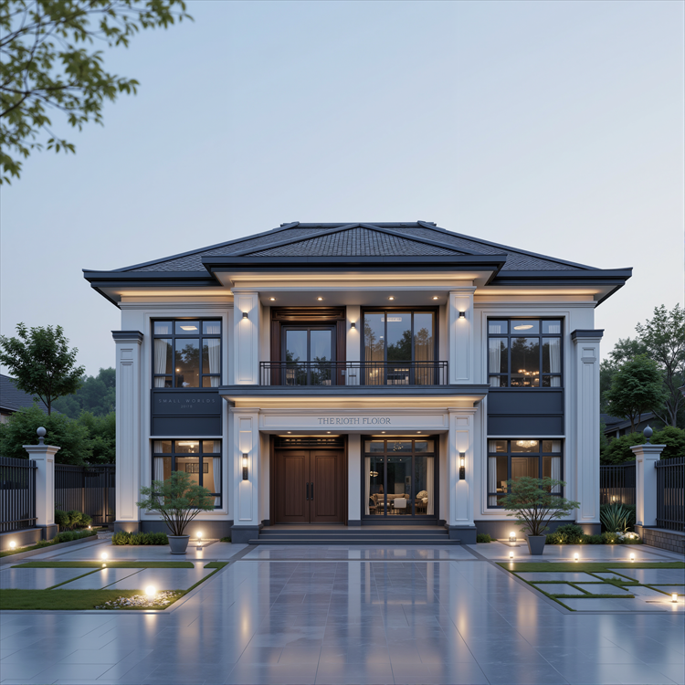 高品质二层别墅户型1